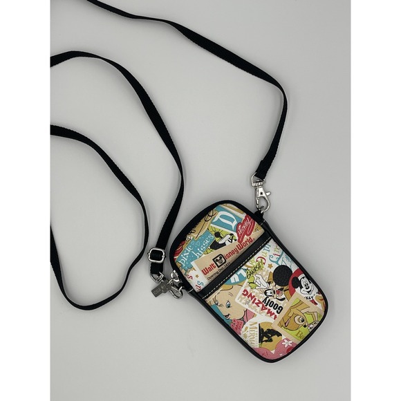 Disney Handbags - Disney Loungefly Crossbody Bag Womens Small Multicolor Mickey Mouse Minnie Goofy